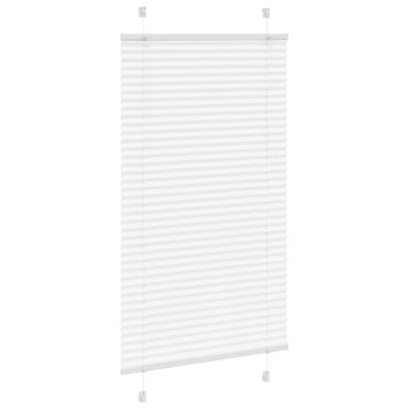 vidaXL Πλισέ περσίδα Λευκό 70x150 cm Πλάτος υφάσματος 69,4 cm