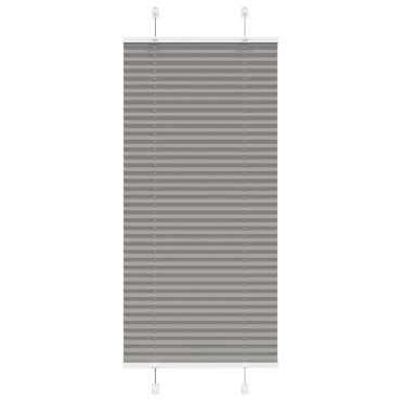 vidaXL Πλισέ περσίδα Ανθρακί 55x100 cm Πλάτος υφάσματος 54,4 cm