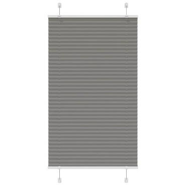 vidaXL Πλισέ περσίδα Ανθρακί 75x100 cm Πλάτος υφάσματος 74,4 cm