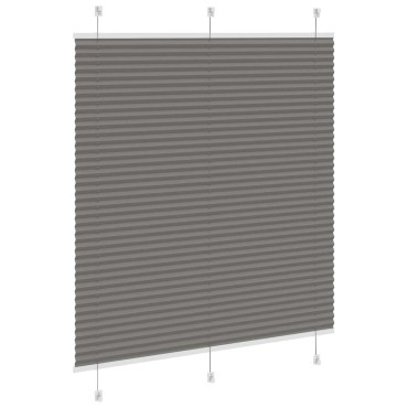 vidaXL Πλισέ περσίδα Ανθρακί 120x100 cm Πλάτος υφάσματος 119,4 cm