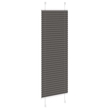 vidaXL Πλισέ περσίδα Μαύρο 40x100 cm Πλάτος υφάσματος 39,4 cm