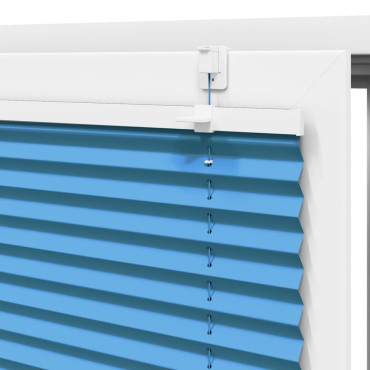 vidaXL Πλισέ περσίδα Μπλε 100x150 cm Πλάτος υφάσματος 99,4 cm
