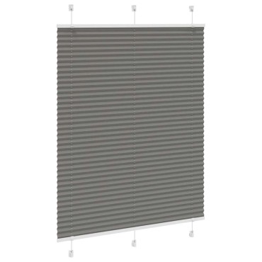 vidaXL Πλισέ περσίδα Ανθρακί 105x150 cm Πλάτος υφάσματος 104,4 cm