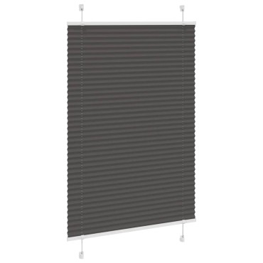 vidaXL Πλισέ περσίδα Μαύρο 95x150 cm Πλάτος υφάσματος 94,4 cm