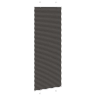 vidaXL Πλισέ περσίδα Μαύρο 70x200 cm Πλάτος υφάσματος 69,4 cm