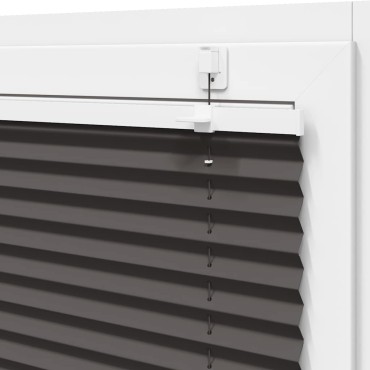 vidaXL Πλισέ περσίδα Μαύρο 70x200 cm Πλάτος υφάσματος 69,4 cm