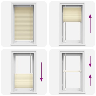 vidaXL Πλισέ περσίδα Κρέμα 80x150 cm Πλάτος υφάσματος 79,4 cm