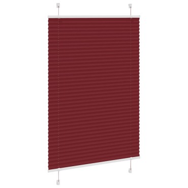 vidaXL Πλισέ περσίδα Μπορντό κόκκινο 95x150 cm Πλάτος υφάσματος