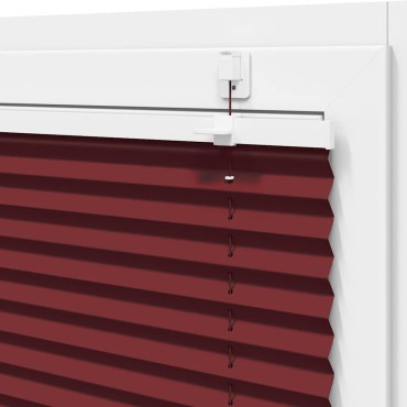 vidaXL Πλισέ περσίδα Μπορντό κόκκινο 95x150 cm Πλάτος υφάσματος