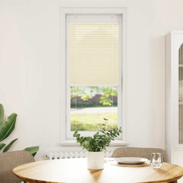 vidaXL Πλισέ περσίδα Κρέμα 40x100 cm Πλάτος υφάσματος 39,4 cm