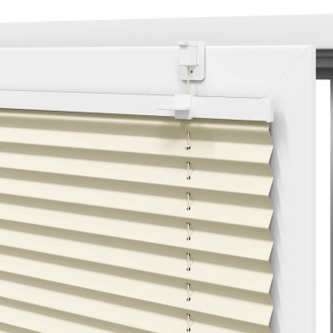 vidaXL Πλισέ περσίδα Κρέμα 40x100 cm Πλάτος υφάσματος 39,4 cm