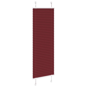 vidaXL Πλισέ περσίδα Μπορντό κόκκινο 40x150 cm Πλάτος υφάσματος