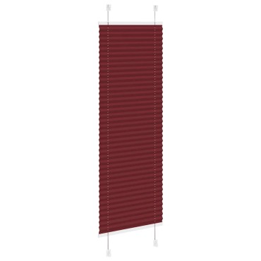 vidaXL Πλισέ περσίδα Μπορντό κόκκινο 40x150 cm Πλάτος υφάσματος