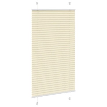 vidaXL Πλισέ περσίδα Κρέμα 70x150 cm Πλάτος υφάσματος 69,4 cm