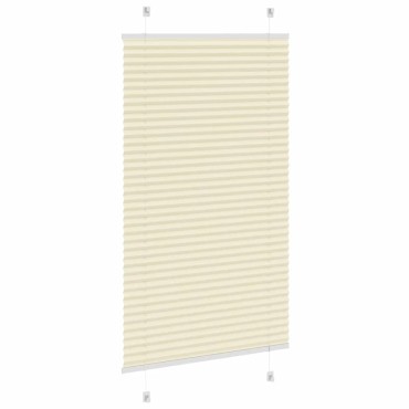 vidaXL Πλισέ περσίδα Κρέμα 70x150 cm Πλάτος υφάσματος 69,4 cm