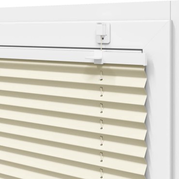 vidaXL Πλισέ περσίδα Κρέμα 70x150 cm Πλάτος υφάσματος 69,4 cm