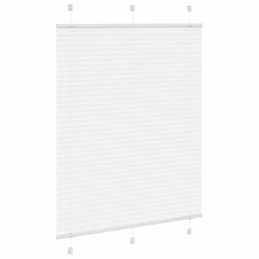 vidaXL Πλισέ περσίδα Λευκό 110x100 cm Πλάτος υφάσματος 109,4 cm
