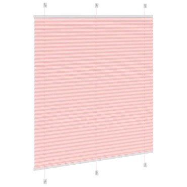 vidaXL Πλισέ περσίδα ροζ 120x150 cm Πλάτος υφάσματος 119,4 cm