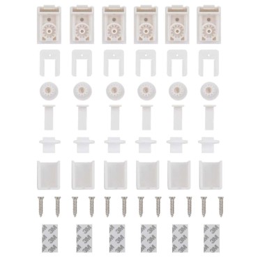 vidaXL Πλισέ περσίδα Λευκό 110x150 cm Πλάτος υφάσματος 109,4 cm