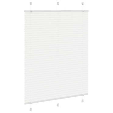 vidaXL Πλισέ περσίδα Λευκό 110x150 cm Πλάτος υφάσματος 109,4 cm