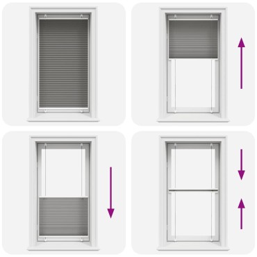 vidaXL Πλισέ περσίδα Ανθρακί 80x150 cm Πλάτος υφάσματος 79,4 cm