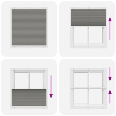 vidaXL Πλισέ περσίδα Ανθρακί 115x150 cm Πλάτος υφάσματος 114,4 cm