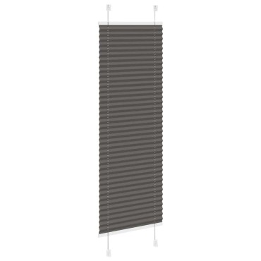 vidaXL Πλισέ περσίδα Μαύρο 40x150 cm Πλάτος υφάσματος 39,4 cm