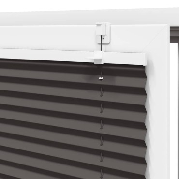 vidaXL Πλισέ περσίδα Μαύρο 50x150 cm Πλάτος υφάσματος 49,4 cm