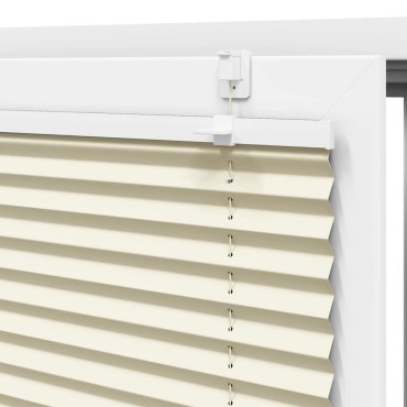 vidaXL Πλισέ περσίδα Κρέμα 80x100 cm Πλάτος υφάσματος 79,4 cm