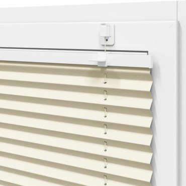 vidaXL Πλισέ περσίδα Κρέμα 45x100 cm Πλάτος υφάσματος 44,4 cm