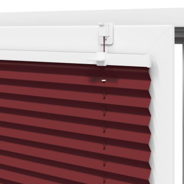 vidaXL Πλισέ περσίδα Μπορντό κόκκινο 85x150 cm Πλάτος υφάσματος