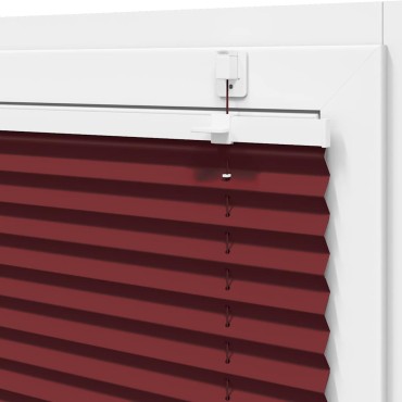 vidaXL Πλισέ περσίδα Μπορντό κόκκινο 85x150 cm Πλάτος υφάσματος