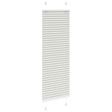 vidaXL Πλισέ περσίδα ανοιχτό γκρι 40x100 cm Πλάτος υφάσματος 39,4 cm