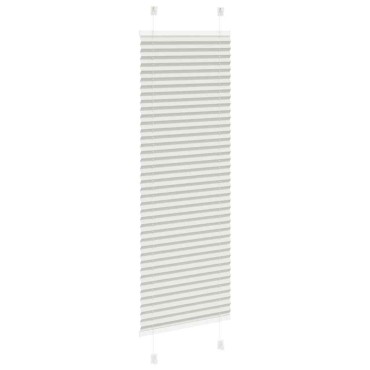 vidaXL Πλισέ περσίδα ανοιχτό γκρι 40x100 cm Πλάτος υφάσματος 39,4 cm