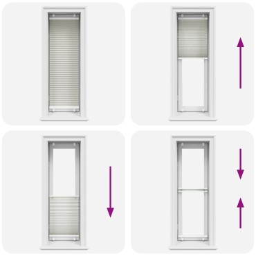 vidaXL Πλισέ περσίδα ανοιχτό γκρι 40x100 cm Πλάτος υφάσματος 39,4 cm