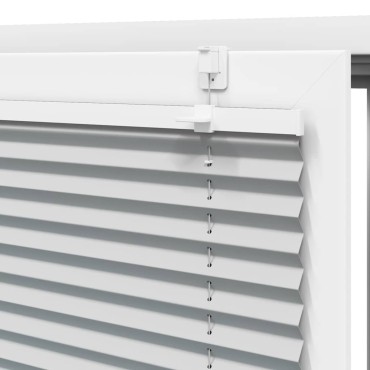 vidaXL Πλισέ περσίδα ανοιχτό γκρι 40x100 cm Πλάτος υφάσματος 39,4 cm