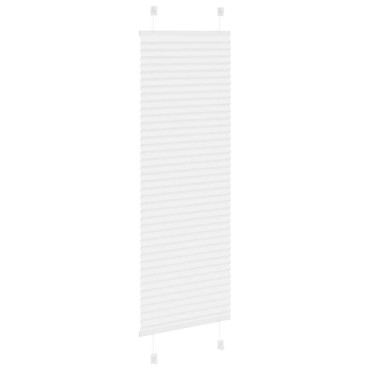 vidaXL Πλισέ περσίδα Λευκό 40x150 cm Πλάτος υφάσματος 39,4 cm