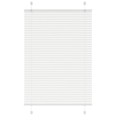 vidaXL Πλισέ περσίδα Λευκό 90x100 cm Πλάτος υφάσματος 89,4 cm