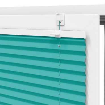 vidaXL Πλισέ περσίδα πετρόλ πράσινο 100x150 cm Πλάτος υφάσματος 99,4cm