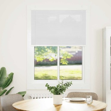 vidaXL Πλισέ περσίδα Λευκό 85x150 cm Πλάτος υφάσματος 84,4 cm