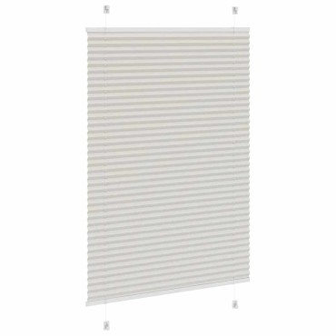 vidaXL Πλισέ περσίδα ανοιχτό γκρι 85x100 cm Πλάτος υφάσματος 84,4 cm