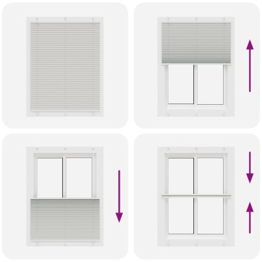 vidaXL Πλισέ περσίδα ανοιχτό γκρι 105x100 cm Πλάτος υφάσματος 104,4 cm