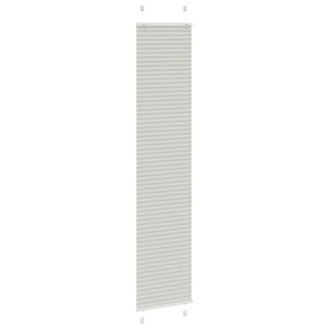 vidaXL Πλισέ περσίδα ανοιχτό γκρι 40x200 cm Πλάτος υφάσματος 39,4 cm