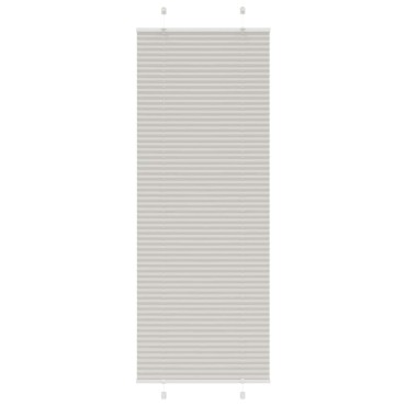 vidaXL Πλισέ περσίδα ανοιχτό γκρι 80x200 cm Πλάτος υφάσματος 79,4 cm