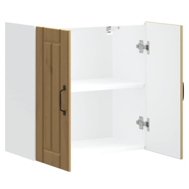 vidaXL ντουλάπι τοίχου κουζίνας "Lucca" Artisan Oak Engineered Wood 60x31x60cm