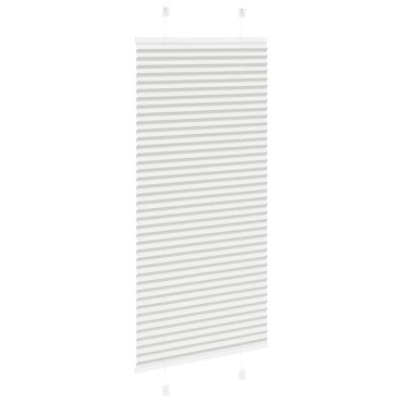 vidaXL Πλισέ περσίδα ανοιχτό γκρι 60x150 cm Πλάτος υφάσματος 59,4 cm