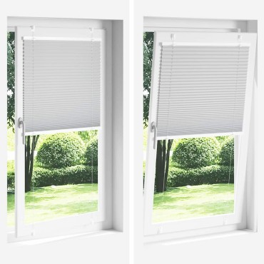 vidaXL Πλισέ περσίδα ανοιχτό γκρι 60x150 cm Πλάτος υφάσματος 59,4 cm