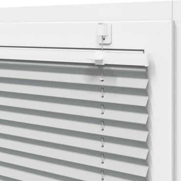 vidaXL Πλισέ περσίδα ανοιχτό γκρι 60x150 cm Πλάτος υφάσματος 59,4 cm