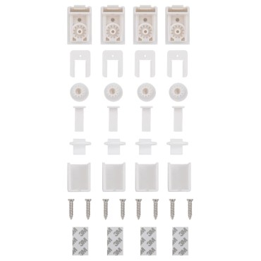 vidaXL Πλισέ περσίδα ανοιχτό γκρι 70x100 cm Πλάτος υφάσματος 69,4 cm