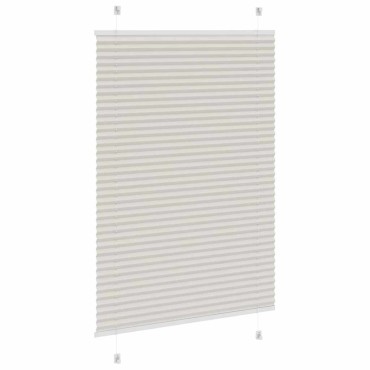 vidaXL Πλισέ περσίδα ανοιχτό γκρι 90x150 cm Πλάτος υφάσματος 89,4 cm